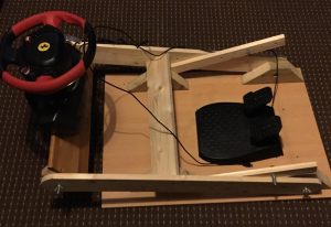 A home made folding race setup